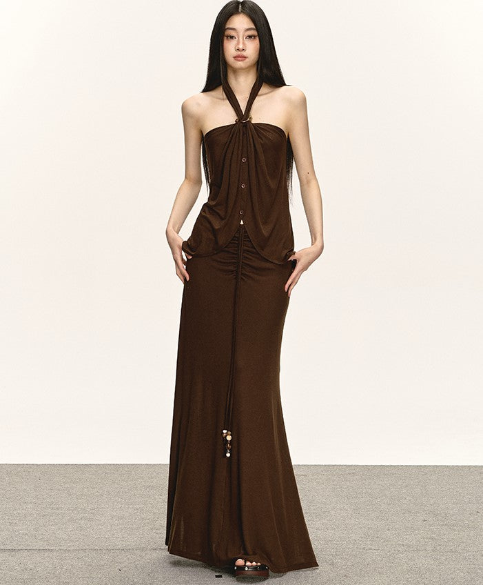Halter Neck Top/Long Skirt ANA0038