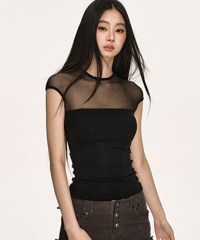 Transparent Tulle Top ANA0003