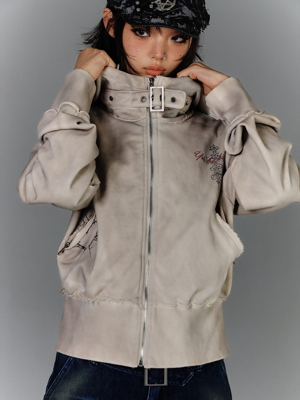 Zipper Sweatshirt Casual Jacket KIN0142