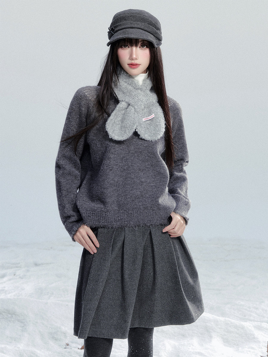 Lazy Style Frayed Edge Sweater FRA0488