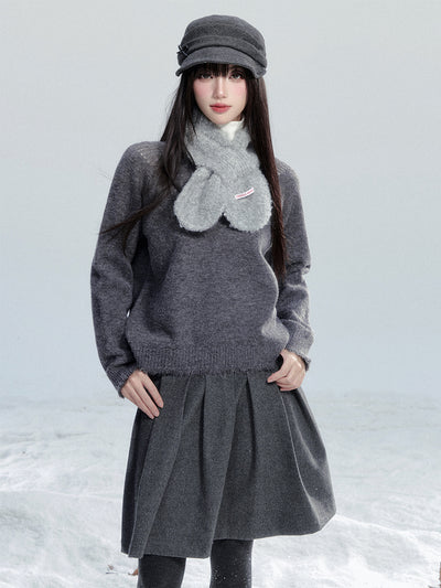 Lazy Style Frayed Edge Sweater FRA0488