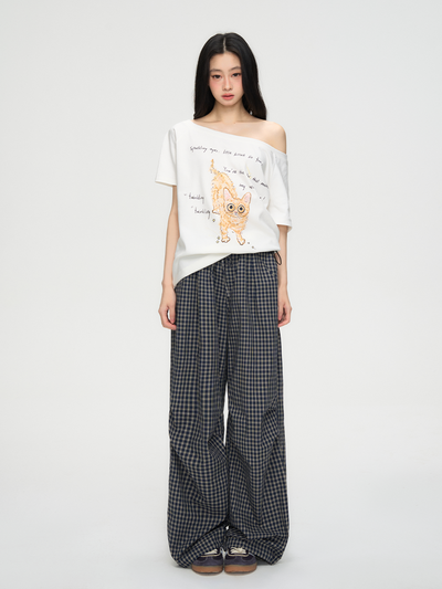 American Retro Plaid Pants PUN0066