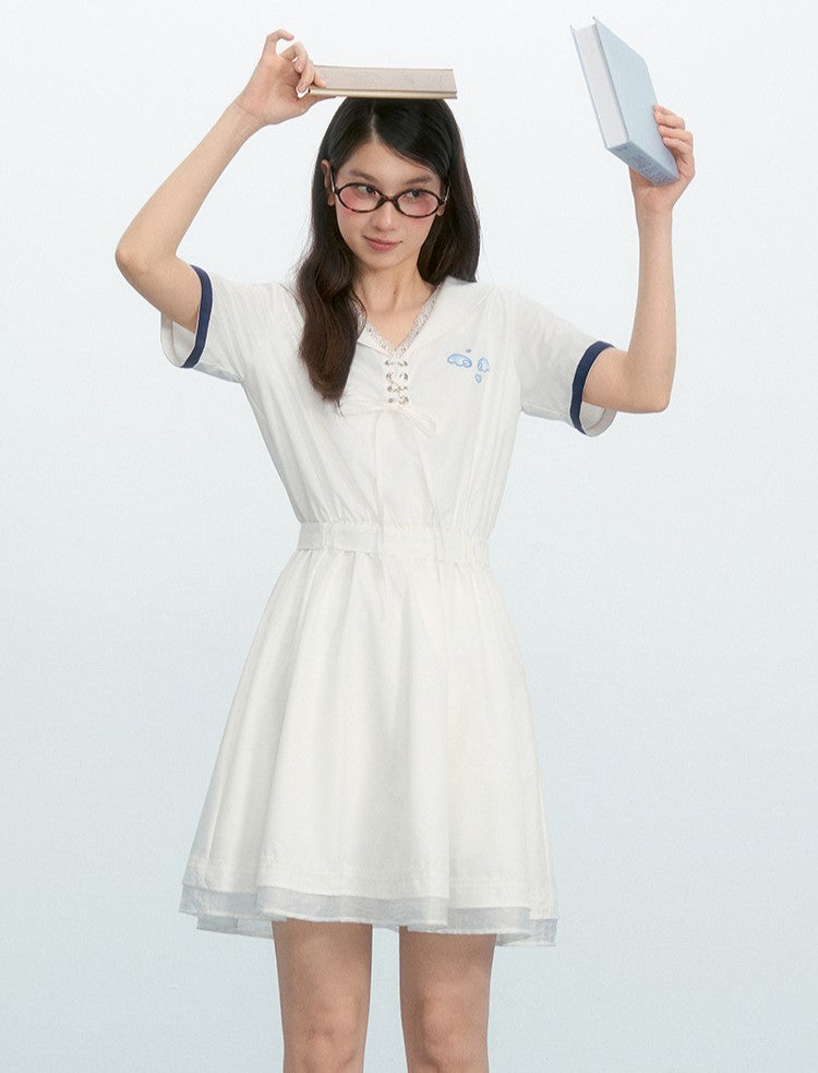 Small Wings Short Sleeve Dress NTO0220
