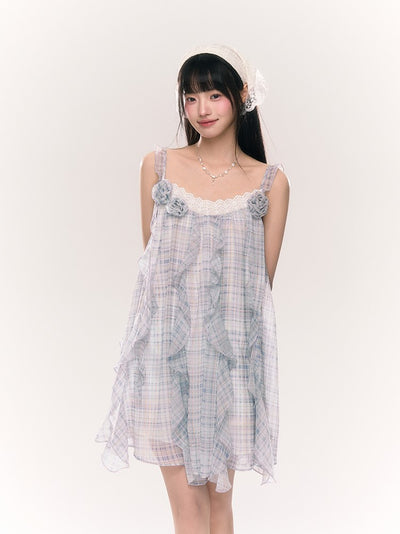 Lace Irregular Flower Jellyfish Dress NTO0211