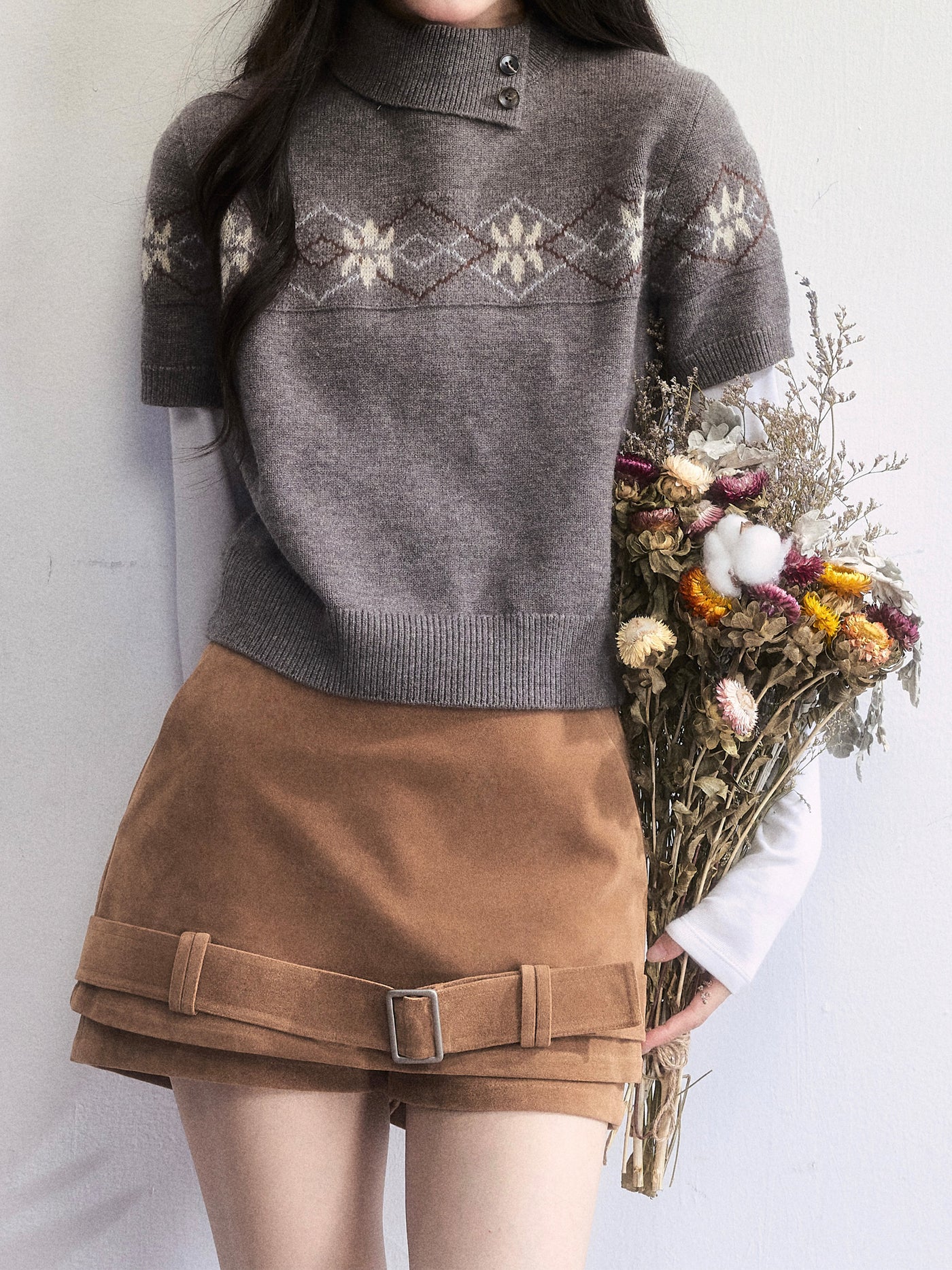 Retro Suede Versatile Shorts FRA0499