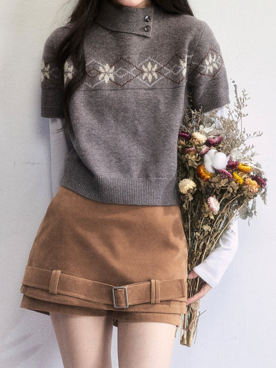 Retro Suede Versatile Shorts FRA0499