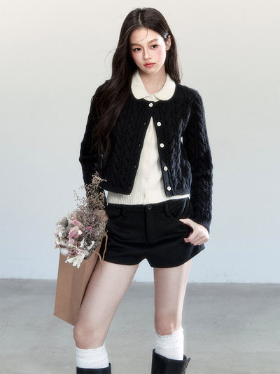 Straight-leg Wool Shorts FRA0455