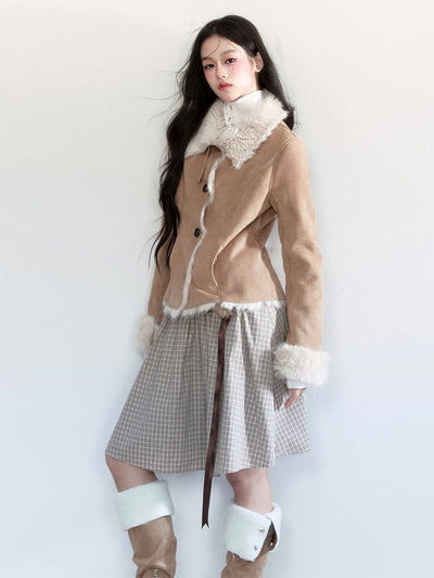 Suede Fur Plush Jacket FRA0447