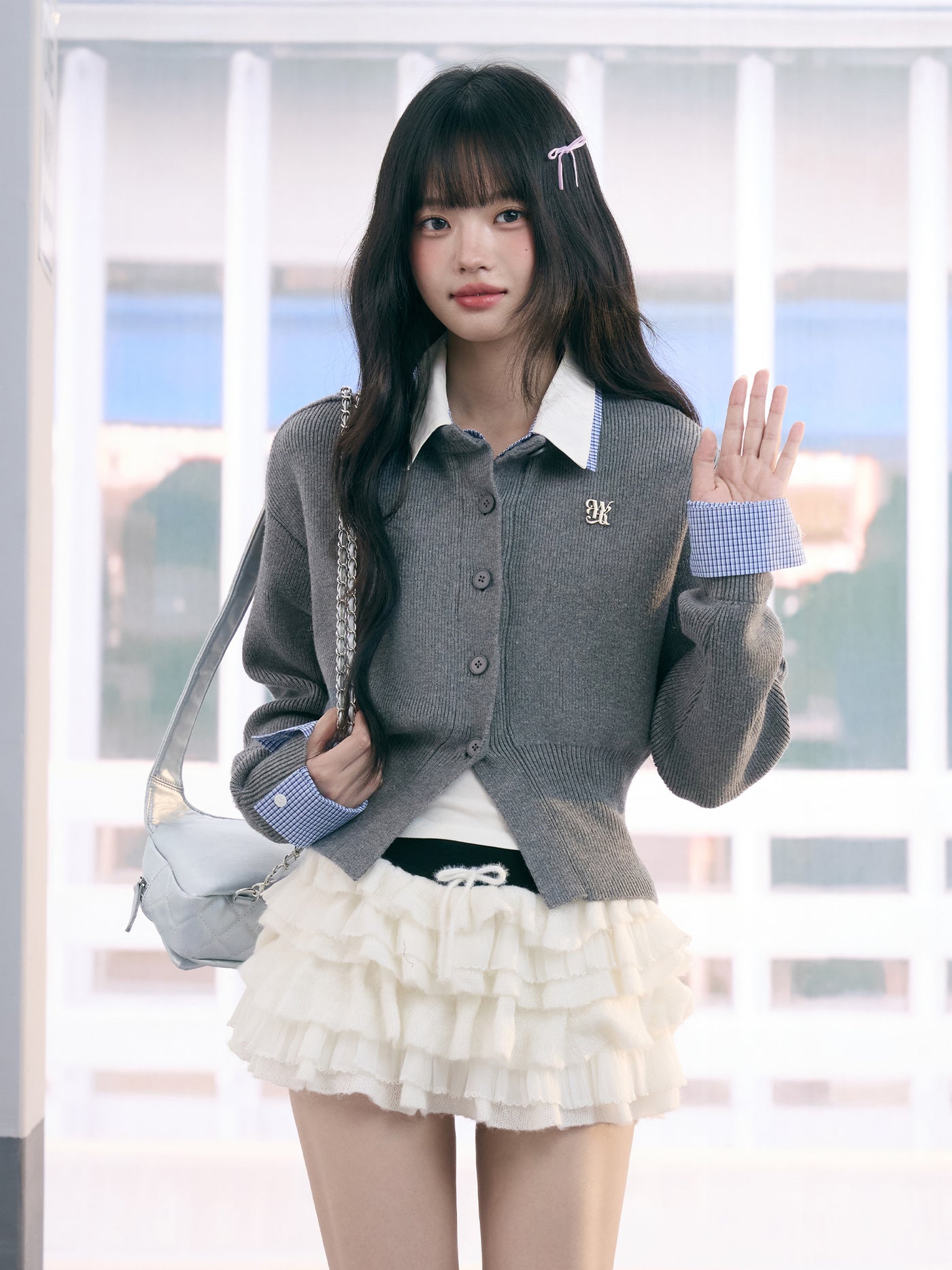 Fake Two-Piece Shirt Collar Sweater WEE0075