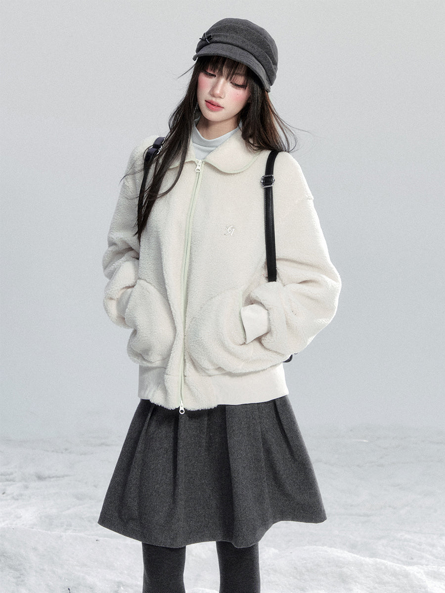 Retro Style Peter Pan Collar Jacket FRA0490