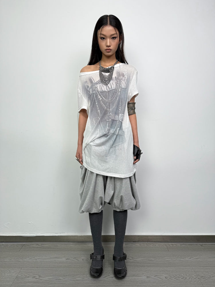 Medium Length Punk T-shirt DOU0108