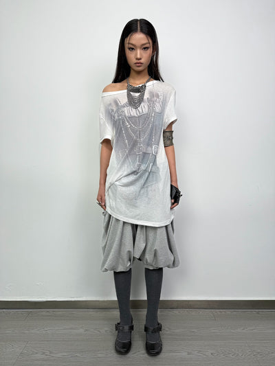 Medium Length Punk T-shirt DOU0108