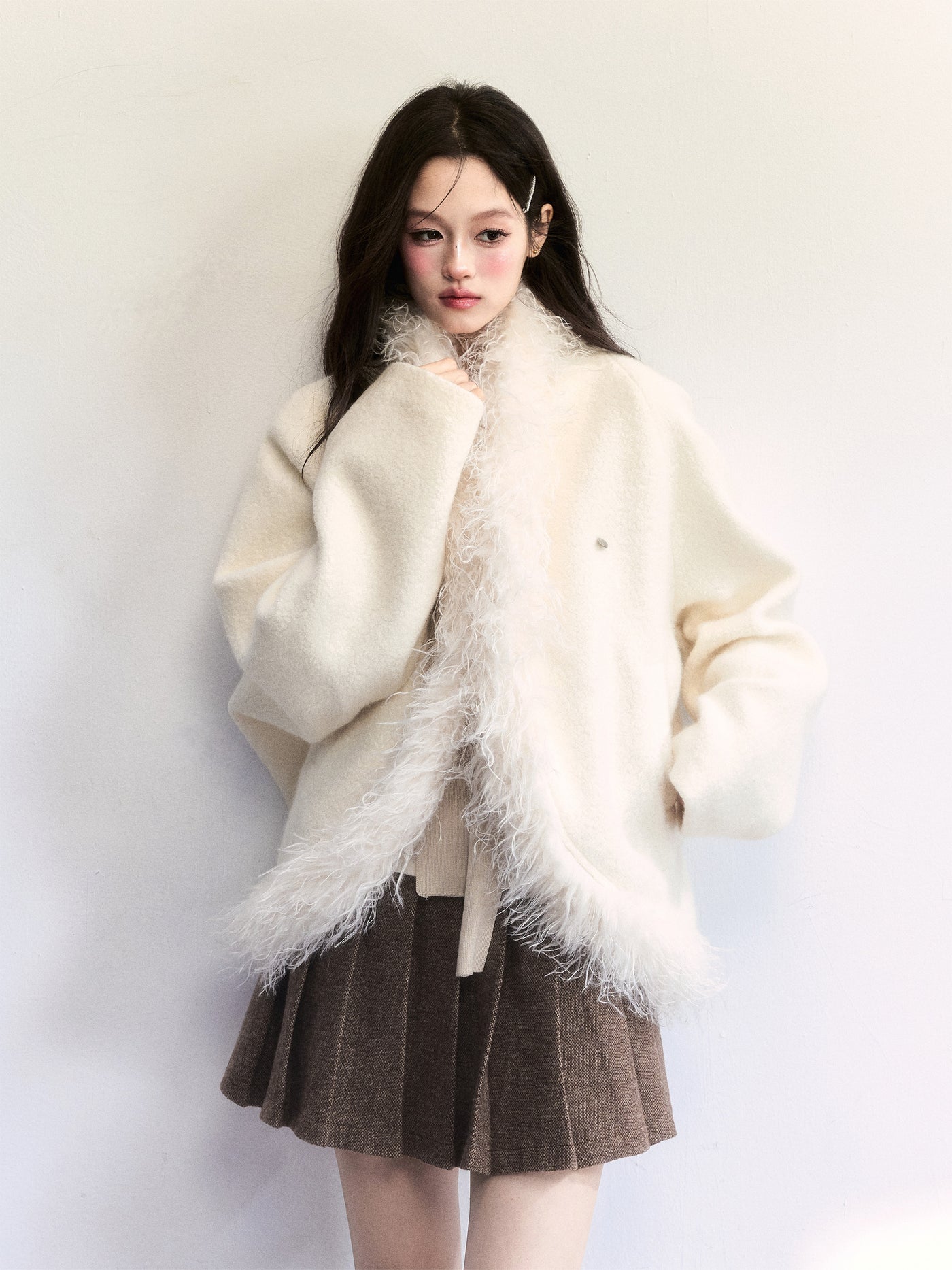 Retro Brown Mini Skirt FRA0497