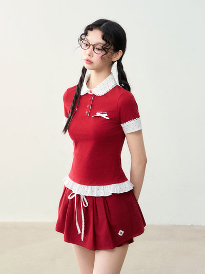 Fake Two-piece Splicing T-shirt NTO0227