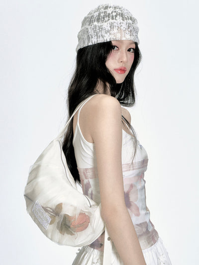 Mesh Rose Shoulder Bag FRA0355