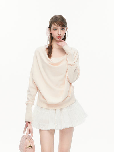 Lazy Collar Long-sleeved Sweater SPE0072