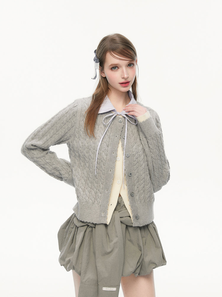 Fake Two-piece Shirt Collar Sweater SPE0076