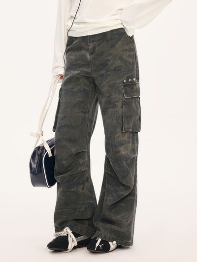 Retro Star Camouflage Cargo Pants WEE0073