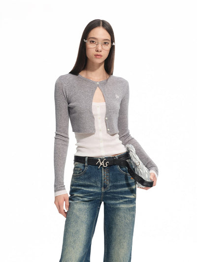 Fake Two-piece Layered Knit NOT0309