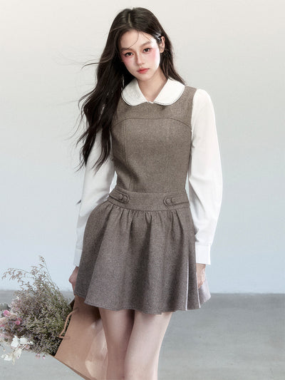 Doll Collar Shirt/Vest Dress FRA0446