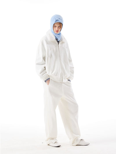 Patchwork Fleece Sweatpants AOA0020