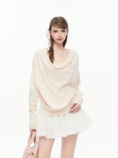 Lazy Collar Long-sleeved Sweater SPE0072