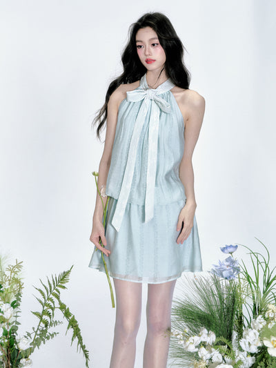 Iris Jacquard Tie Dress FRA0359