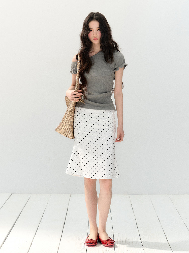 Short-sleeved Waist Slim T-shirt SHI0140