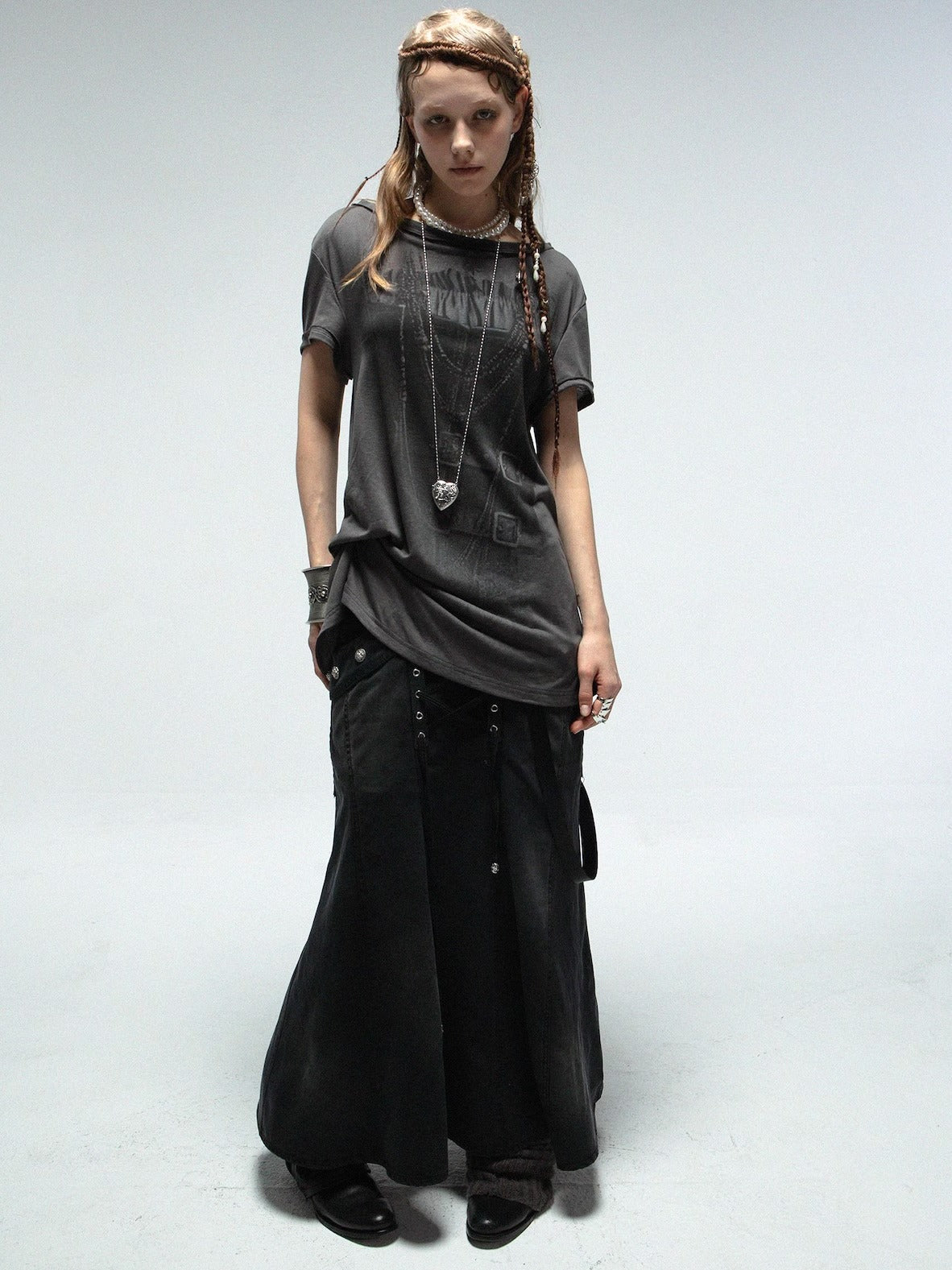 Medium Length Punk T-shirt DOU0108