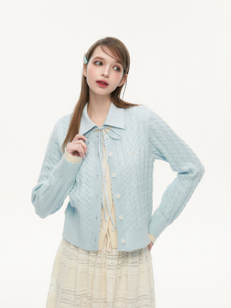 Fake Two-piece Shirt Collar Sweater SPE0076