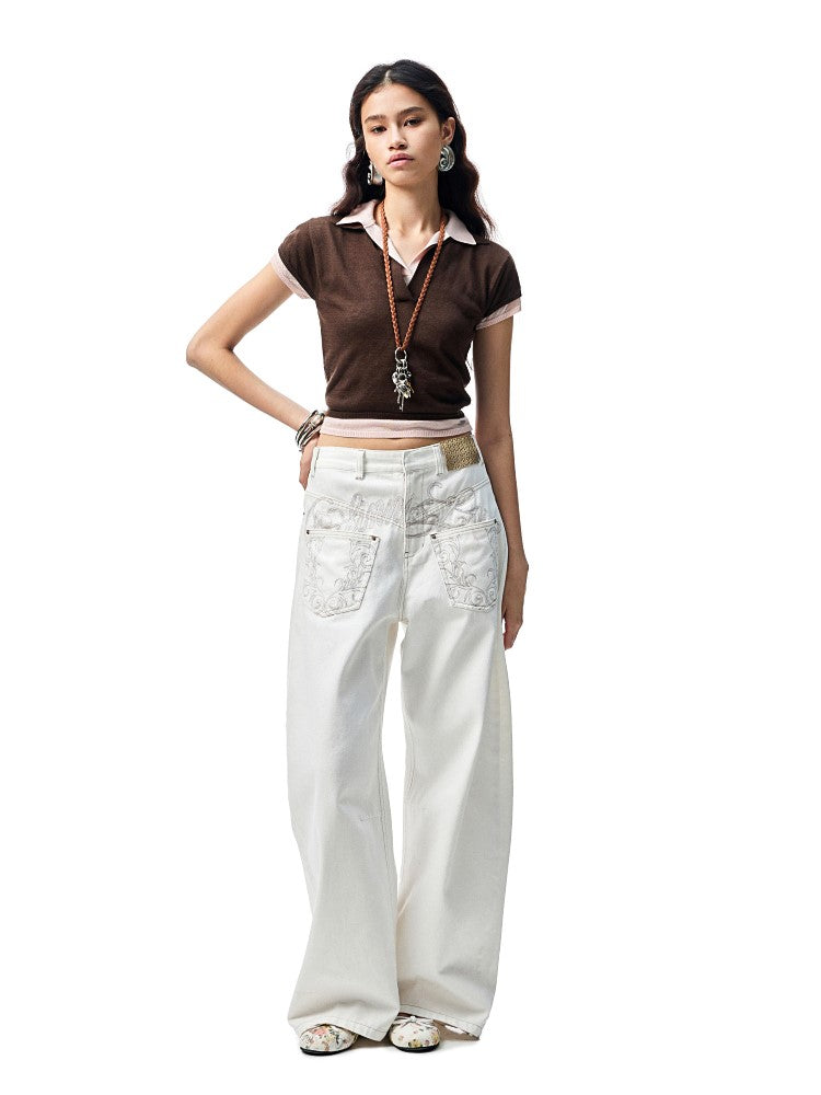 Fake Two-piece Short T-shirt JIN0007