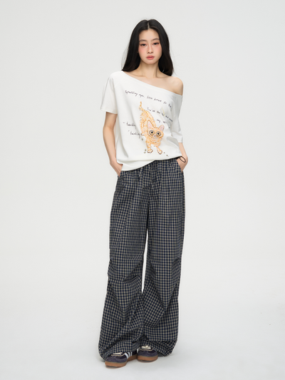 American Retro Plaid Pants PUN0066