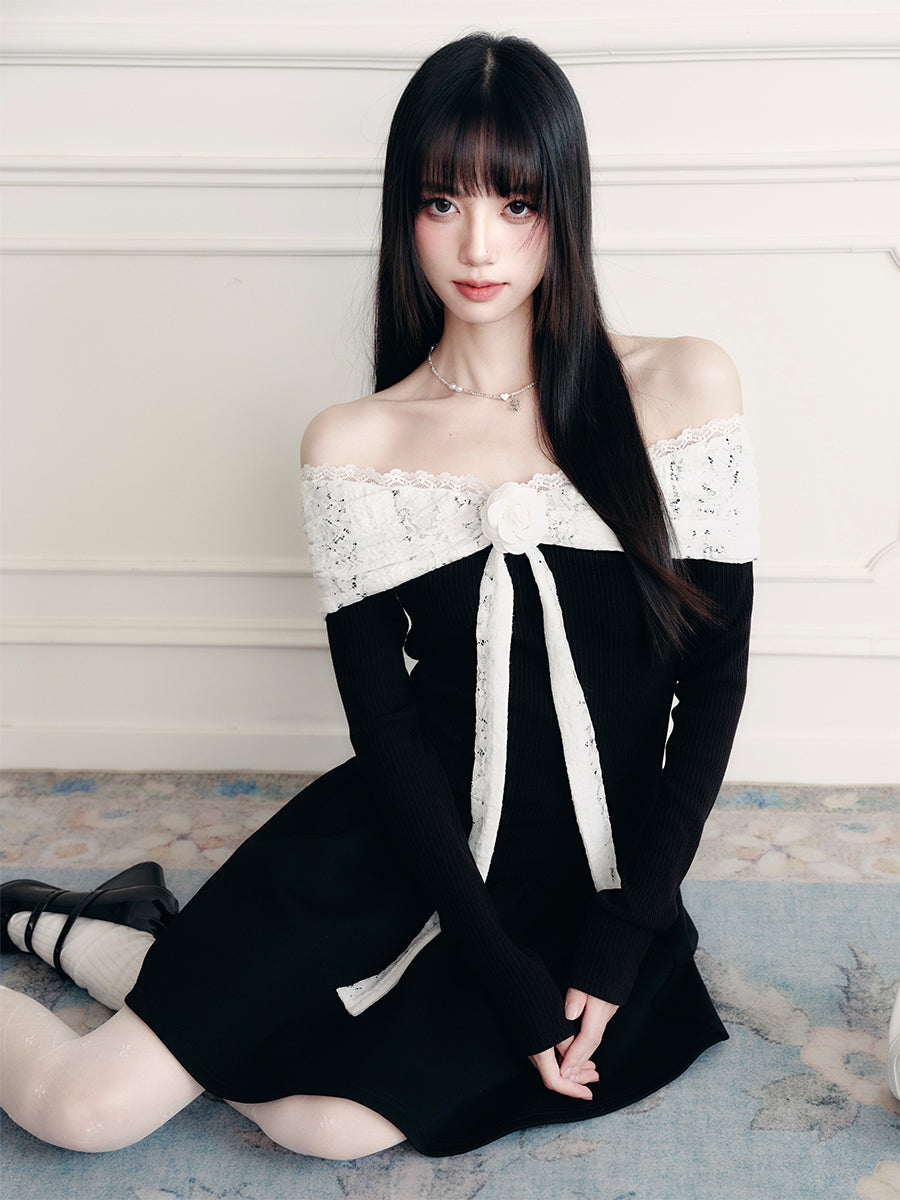 Lace One Shoulder Princess Dress FRA0413
