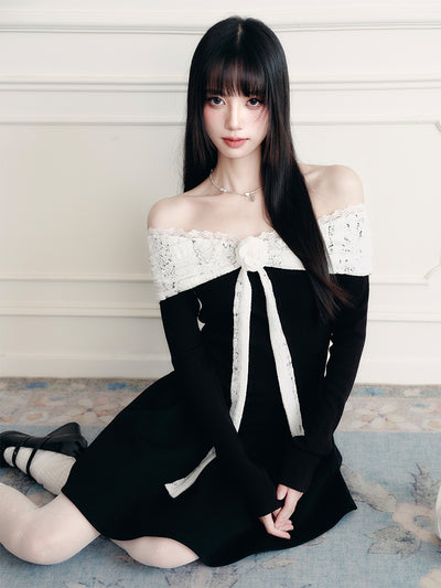 Lace One Shoulder Princess Dress FRA0413