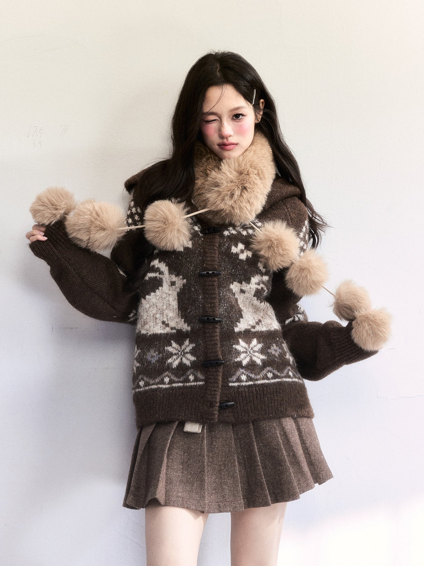 Retro Brown Mini Skirt FRA0497