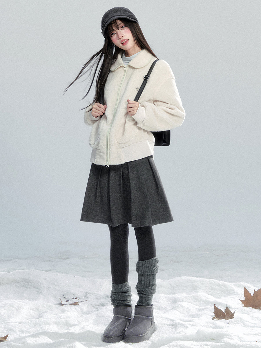 Retro Style Peter Pan Collar Jacket FRA0490