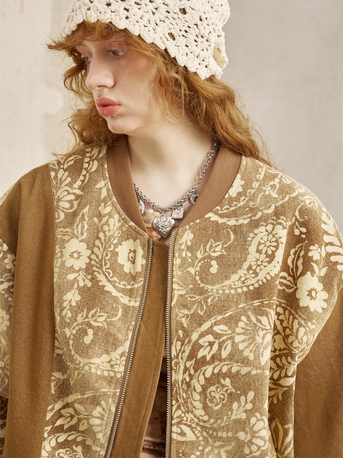 Paisley Print Flight Jacket DID0224