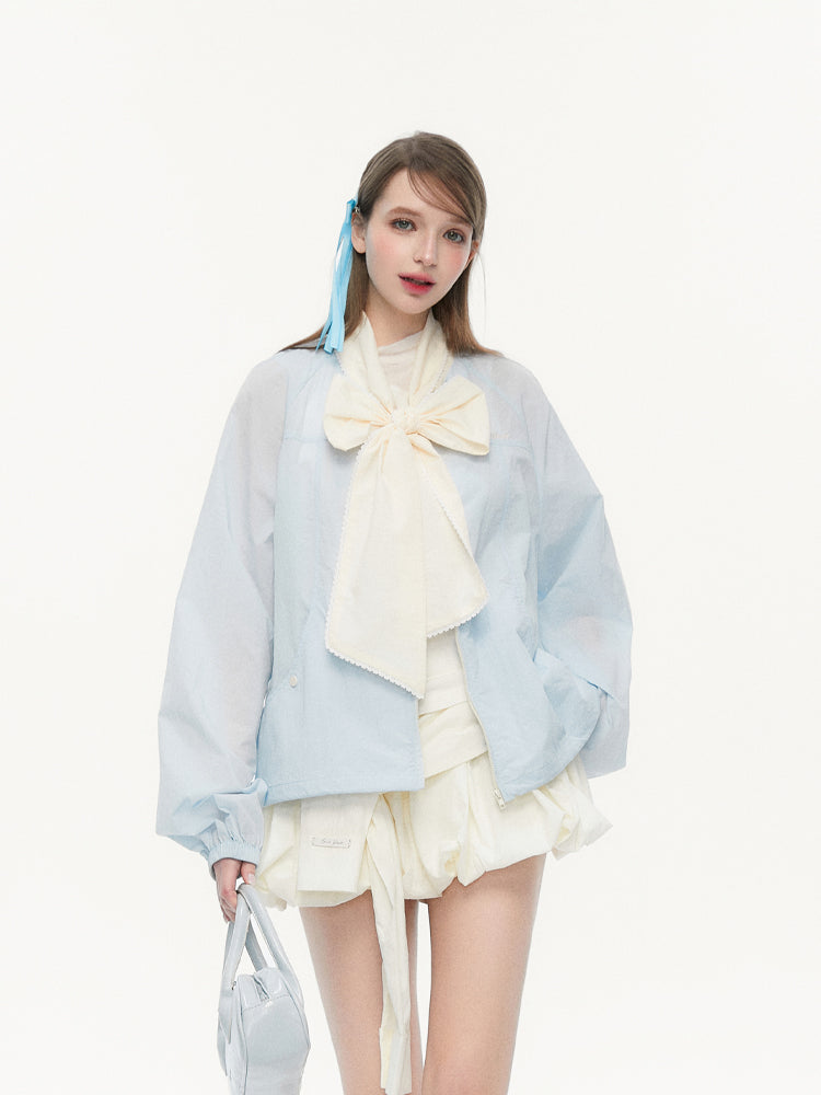 Lace Detachable Butterfly Tie Jacket SPE0083