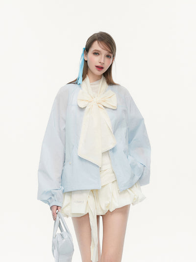Lace Detachable Butterfly Tie Jacket SPE0083