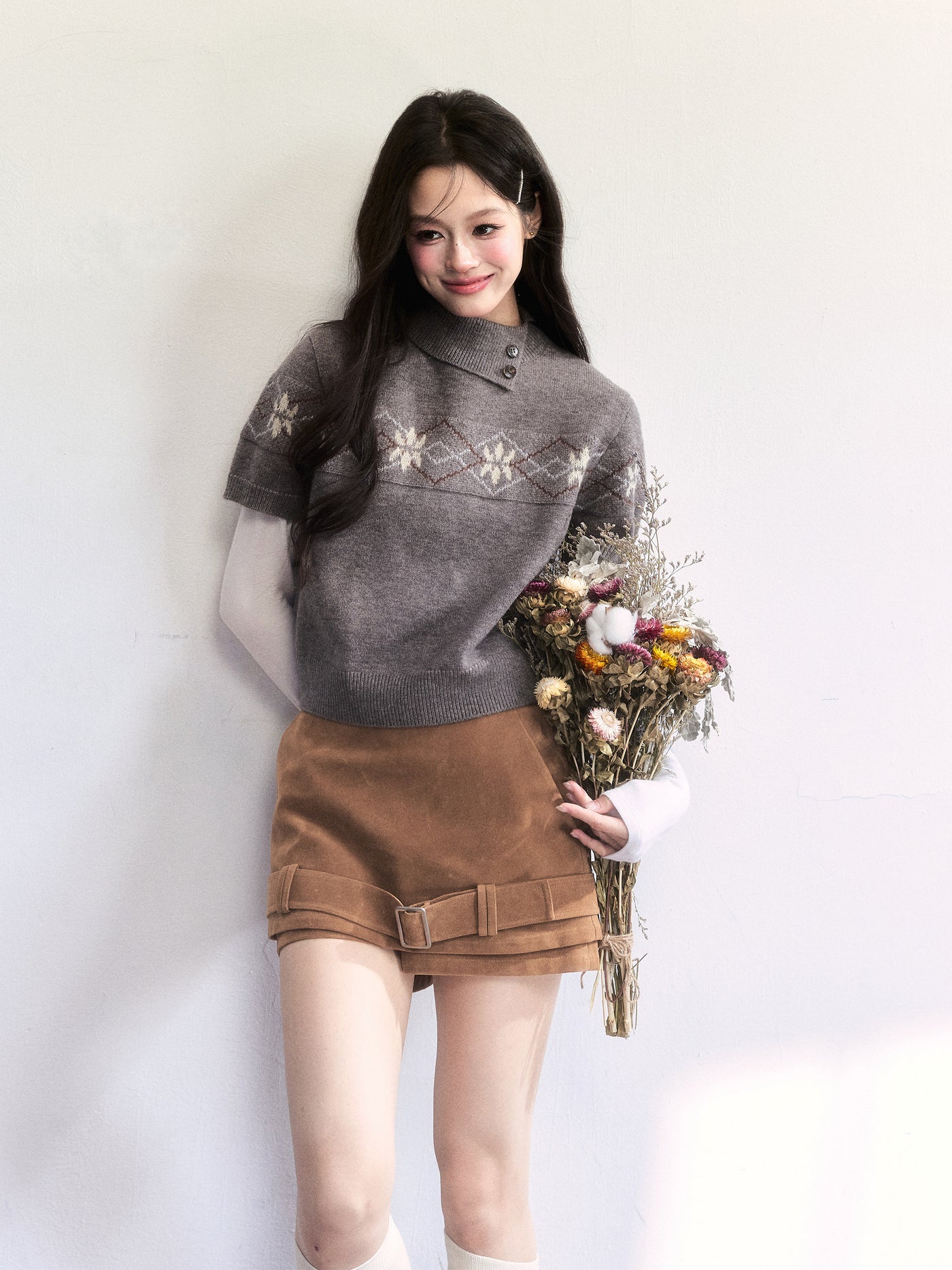 Retro Suede Versatile Shorts FRA0499