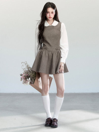 Doll Collar Shirt/Vest Dress FRA0446