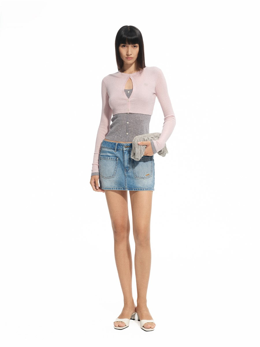 Fake Two-piece Layered Knit NOT0309