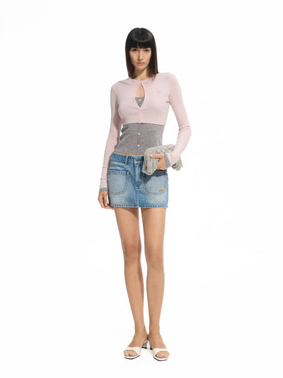 Fake Two-piece Layered Knit NOT0309