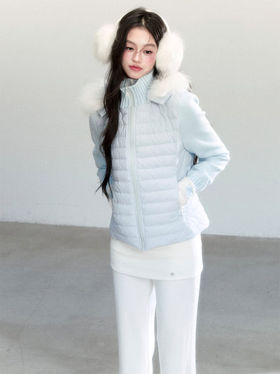 Fur Collar Hooded Down Jacket FRA0453