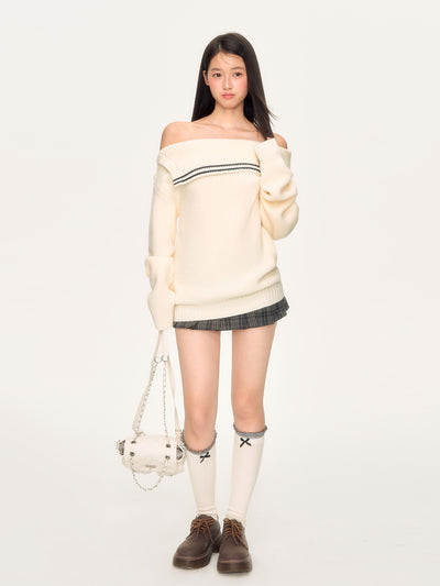 Preppy Style Plaid A-line Pleated Skirt WEE0064