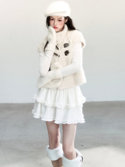 Eco-Friendly Fur Stand Collar Jacket FRA0442