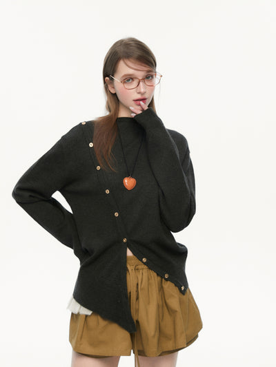 Patchwork Irregular Long-sleeved Sweater SPE0071
