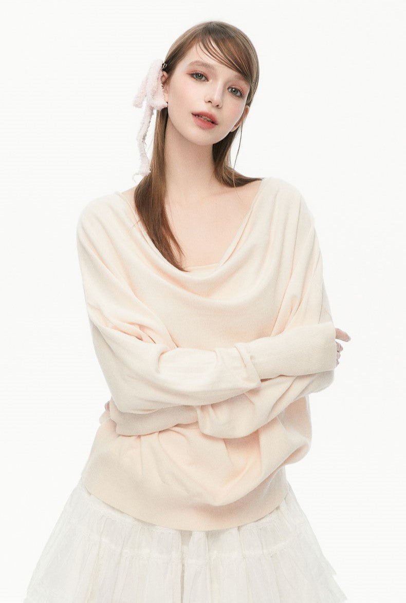 Lazy Collar Long-sleeved Sweater SPE0072