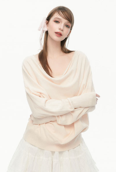 Lazy Collar Long-sleeved Sweater SPE0072