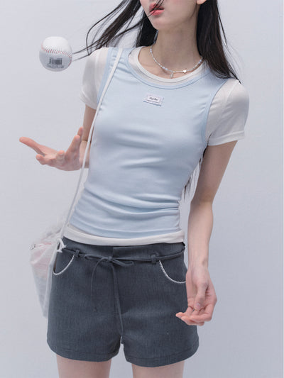 Simple Short Sleeve T-shirt FRA0332